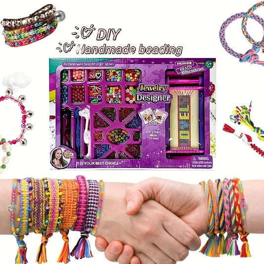 Friendship Bracelet Making Kit Craft 680pcs - Arts and Crafts for Kids Ages 8-12 String Bracelets Maker Craft - Best   Birthday Gifts for Girl 7 9 10 11 13 Years Old 8-10 yr Old Ideas Gift Toys