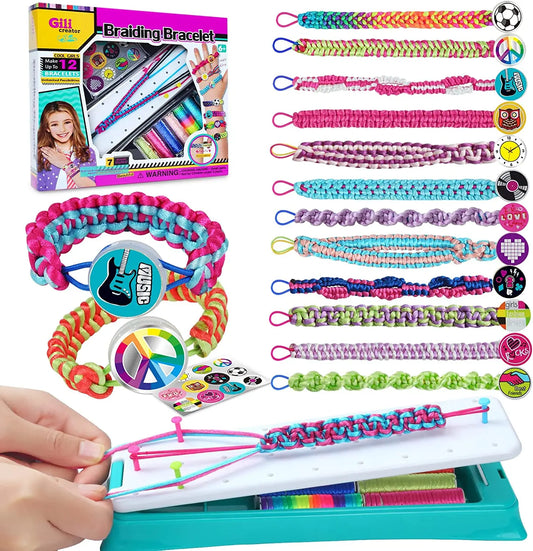 DIY Bracelet Making Kit For Girl Jewelry Loom Braid Bracelet Maker Craft Sets Handmade Toy For Girl's Gift