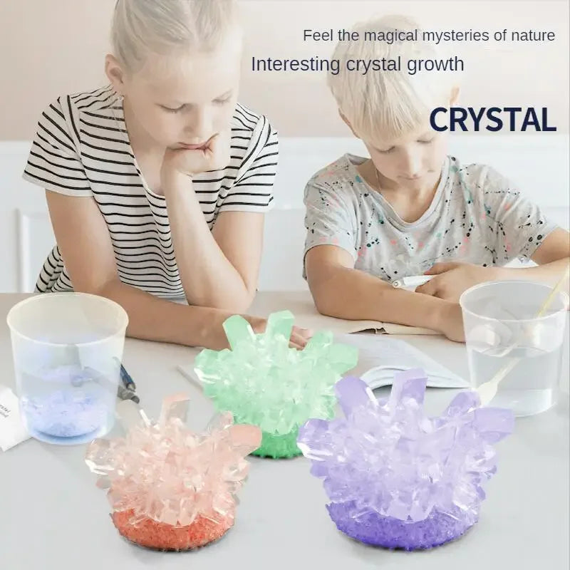 DIY Handmade Children Toys Puzzle Science Experiment Crystal Planting Educational Interactive Crystal Growth Cultivation Toy Set